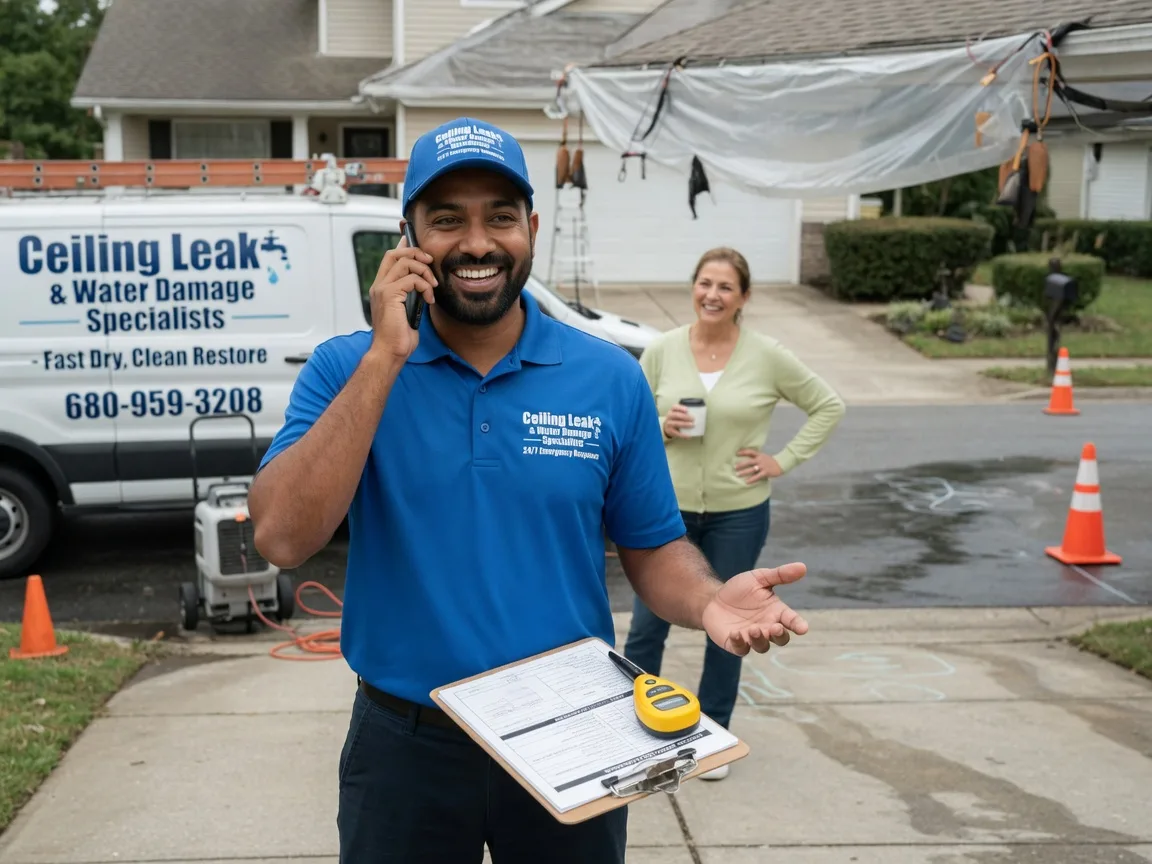 Ceiling Leak Cleanup Indianola, OK FAQs